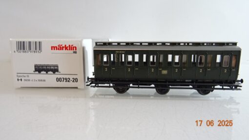 Märklin H0 00792-20 Abteilwagen 2. Kl. der DB in OVP PR8491