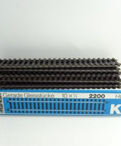 Märklin H0 2200 K Gleis gerade 10 Stück siehe Foto in OVP CK8158