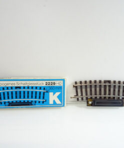 Märklin H0 2229 K-Gleis gebogenes Schaltgleisstück in OVP C1547