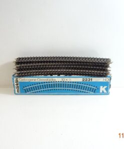 Märklin H0 2231 K gebogenes Gleis 10Stück in OVP siehe Foto CK5899