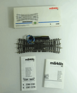 Märklin H0 2260 K-Gleis Doppelte Kreuzungsweiche mit Antrieb in OVP PK1300