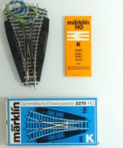 Märklin H0 2270 K-Gleis Dreiwegeweiche siehe Foto in OVP CK9200