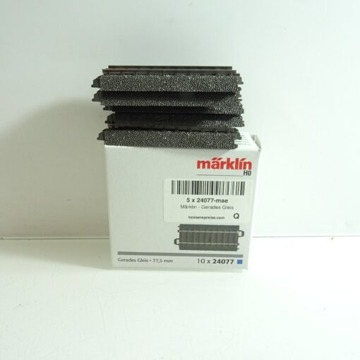 Märklin H0 24077 Gleis gerade 77,5 mm 5 Stück siehe Foto CK7211