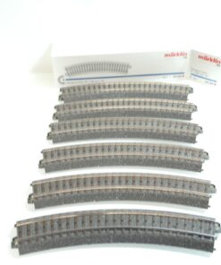 Märklin H0 24130 6 Stück gebogenes Gleis R1 360 mm 30° in OVP RF9765