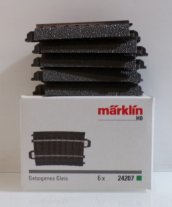 Märklin H0 24207 Gebogenes Gleis 5Stück siehe Foto in OVP PK2941