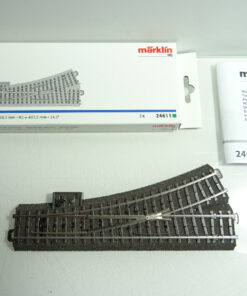 Märklin H0 24611 C Gleis Weiche links ohne Weichenantrieb siehe Foto in OVP C350