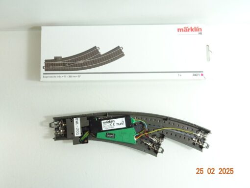 Märklin H0 24671 Bogenweiche links mit Antrieb u. Decoder s. Foto in OVP CK6281 – Bild 3