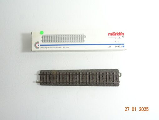 Märklin H0 24922 Übergangsgleis zum K Gleis siehe Foto in OVP CK5584