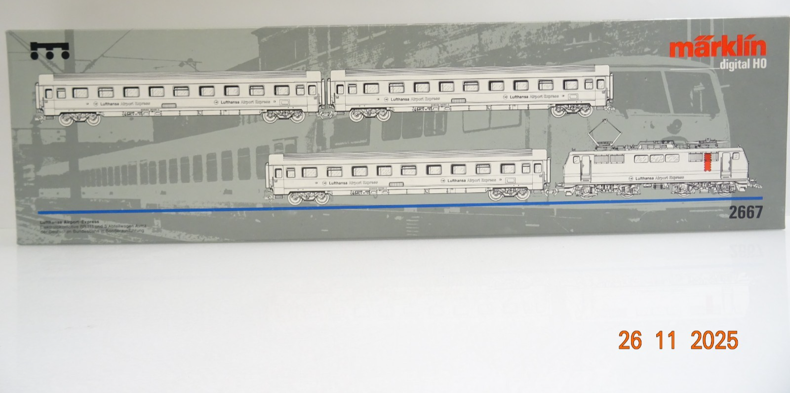 Märklin H0 2667 Lufthansa-Airport-Express 4tlg. in OVP JL4725 – Bild 3