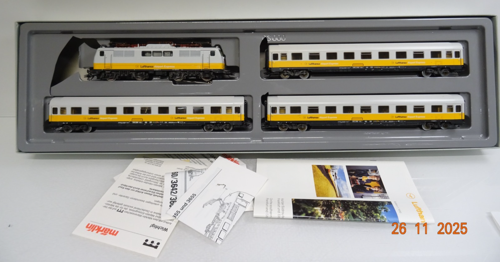 Märklin H0 2667 Lufthansa-Airport-Express 4tlg. in OVP JL4725