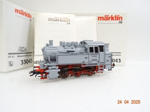 Märklin H0 33043 Dampflok BR 80 Museumslok Delta Digital in OVP JL290