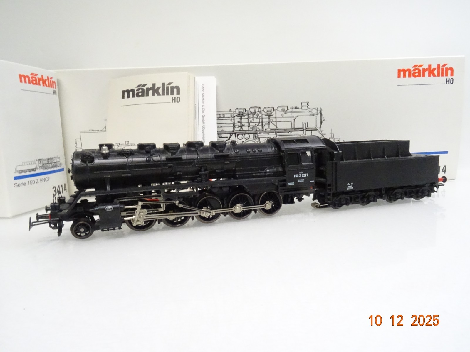 Märklin H0 3414 Frankreich Dampflok 150 Z 2217 der SNCF in OVP JL4967