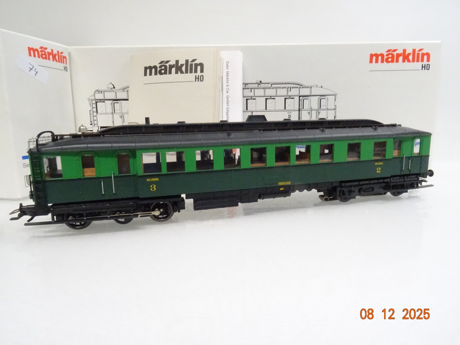 Märklin H0 3426 Belgien Diesel-Triebwagen Serie 600 der SNCB Delta in OVP JL4948