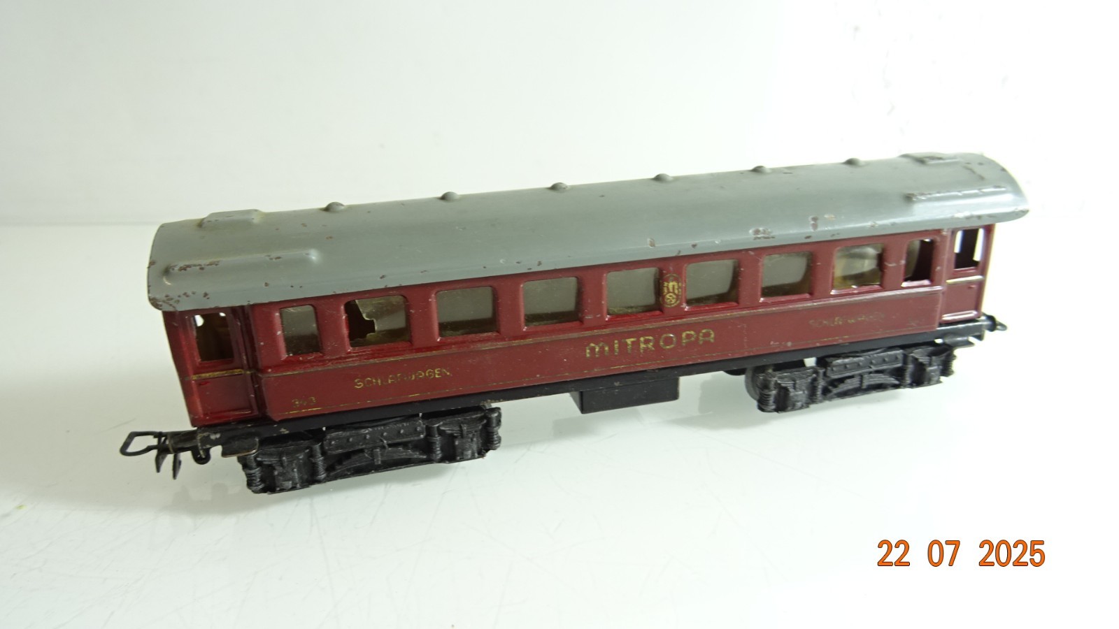 Märklin H0 343 Schlafwagen Mitropa Blech, siehe Foto RR2550 o.