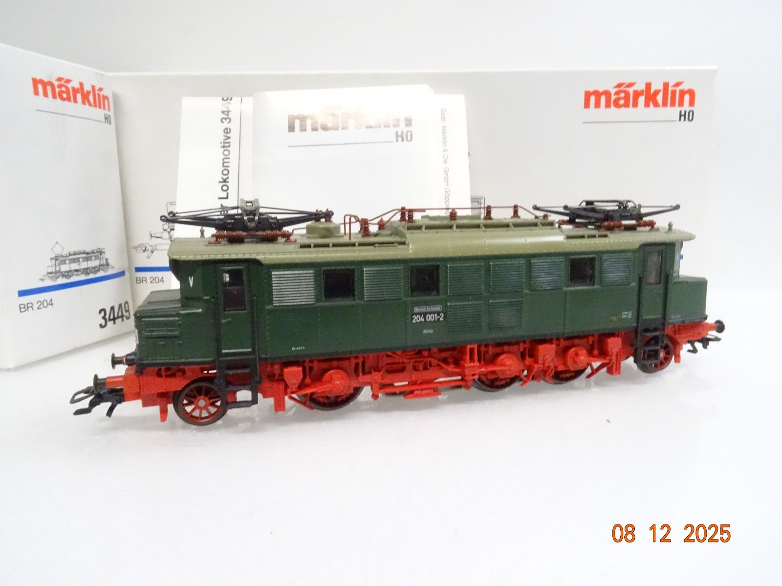 Märklin H0 3449 E-Lok BR 204 001-2 der DR in OVP JL4922