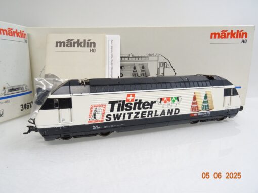 Märklin H0 34613 Schweiz E-Lok Re 460 020-1 Tilsiter der SBB Delta in OVP JL945