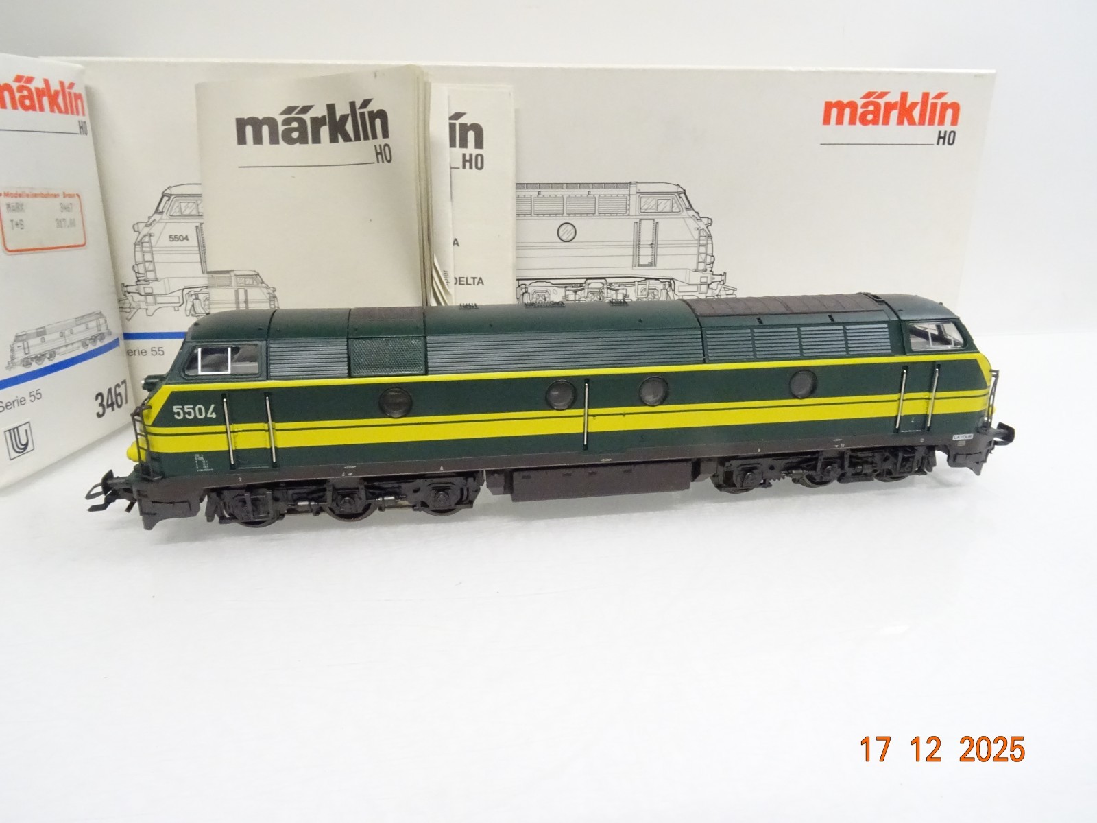 Märklin H0 3467 Belgien Diesellok 5504 der SNCB Delta Digital in OVP JL5173