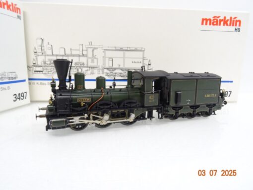 Märklin H0 3497 Dampflok B VI Murnau der K.Bay.Sts.B. in OVP JL1179