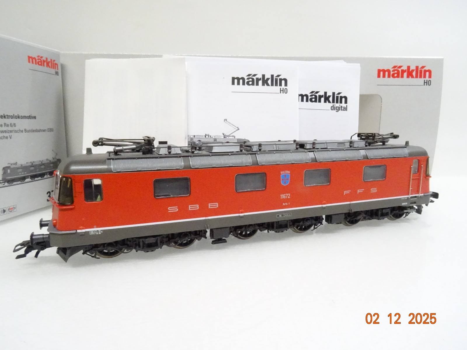 Märklin H0 37325 Schweiz E-Lok Re 6/6 Balerna der SBB Sound Mfx in OVP JL4817