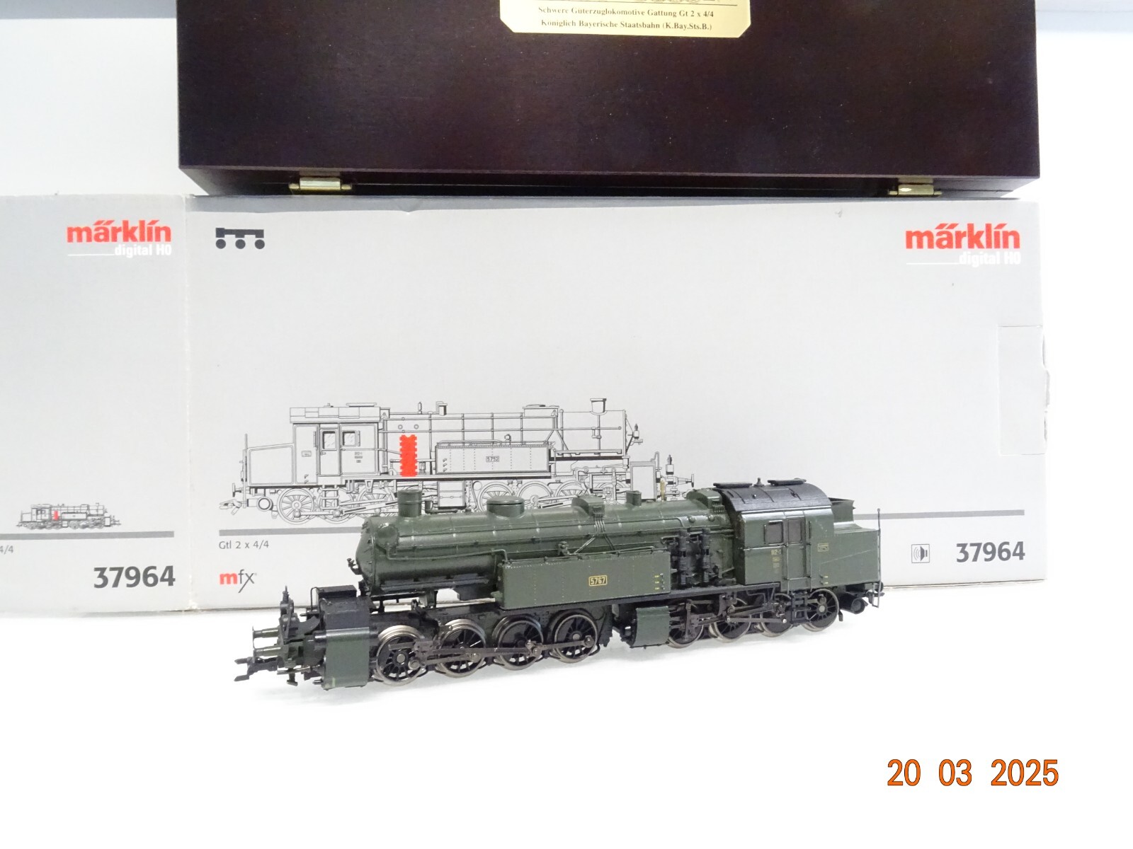 Märklin H0 37967 Dampflok Gtl 2 x 4/4 der K.Bay.Sts.B. Mfx Sound in EVP LE9498