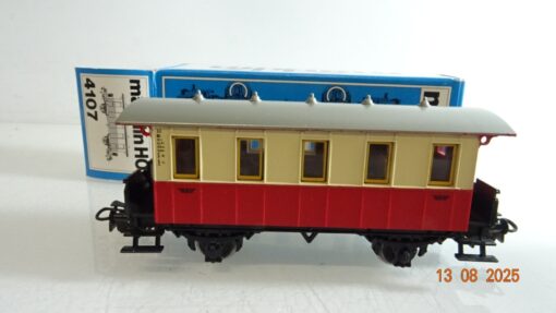 Märklin H0 4107 Personenwagen beige/rot in OVP RR2886 – Bild 3