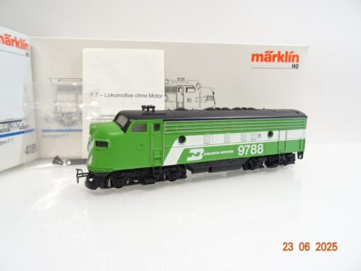Märklin H0 4181 US Diesellok EMD F 7 Burlington ohne Antrieb in OVP JL1024