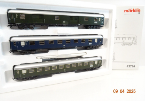 Märklin H0 42758 Schnellzugwagen-Set 3tlg. der DB in OVP LE9948