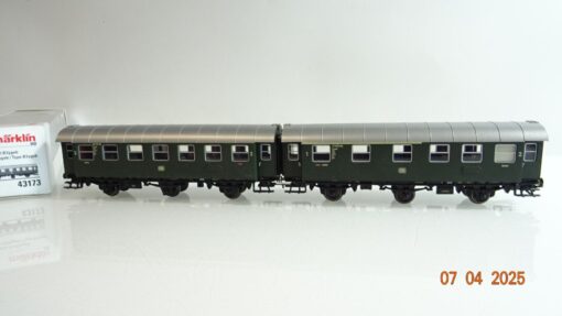 Märklin H0 43173 Umbauwagen Paar 1./2.Kl. der DB in OVP PR6977