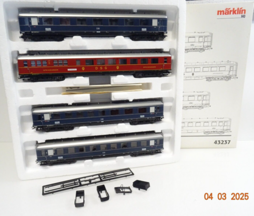 Märklin H0 43237 Schnellzugwagen-Set 4tlg. Rheingold der DB in OVP LE9134