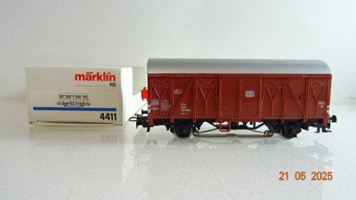 Märklin H0 4411 gedeckter Güterwagen mit Schlußlaterne der DB in OVP PR7910