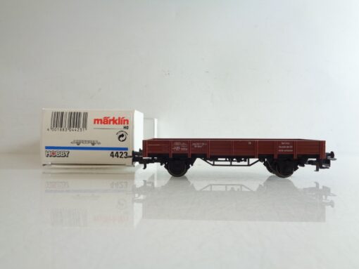 Märklin H0 4423 Niederbordwagen der DB in OVP BH538