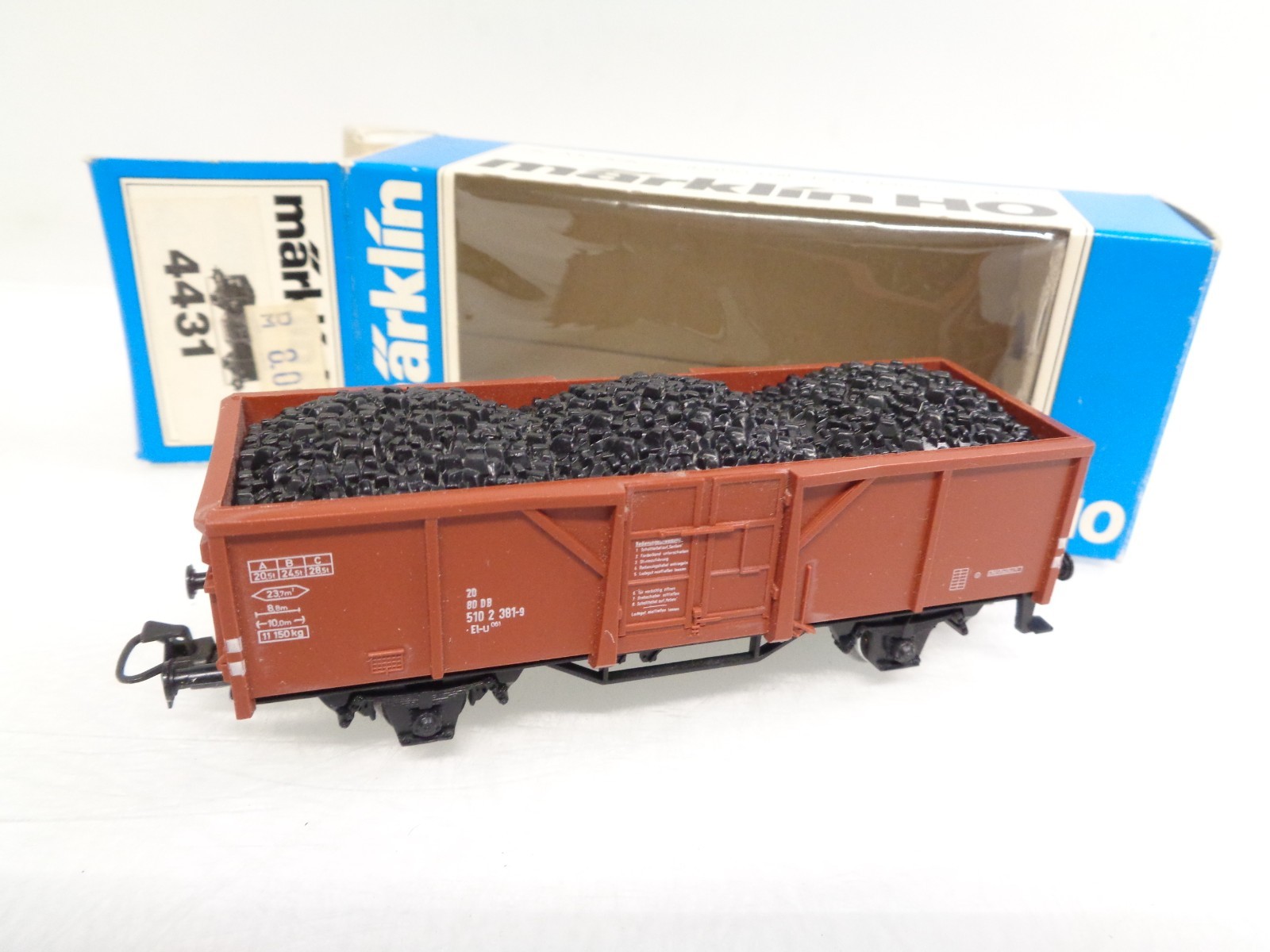 Märklin H0 4431 Hochbordwagen mit Ladung der DB in OVP RR4838 – Bild 3