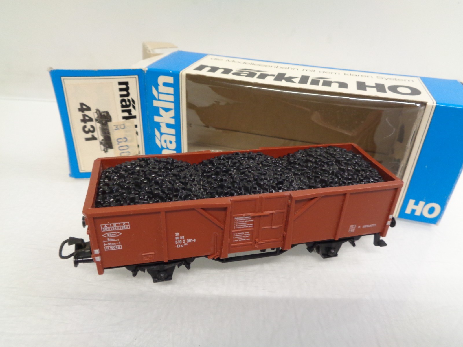 Märklin H0 4431 Hochbordwagen mit Ladung der DB in OVP RR4838
