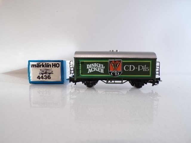 Märklin H0 4436 Kühlwagen Dinkel Acker CD-Pils der DB in OVP BH1550