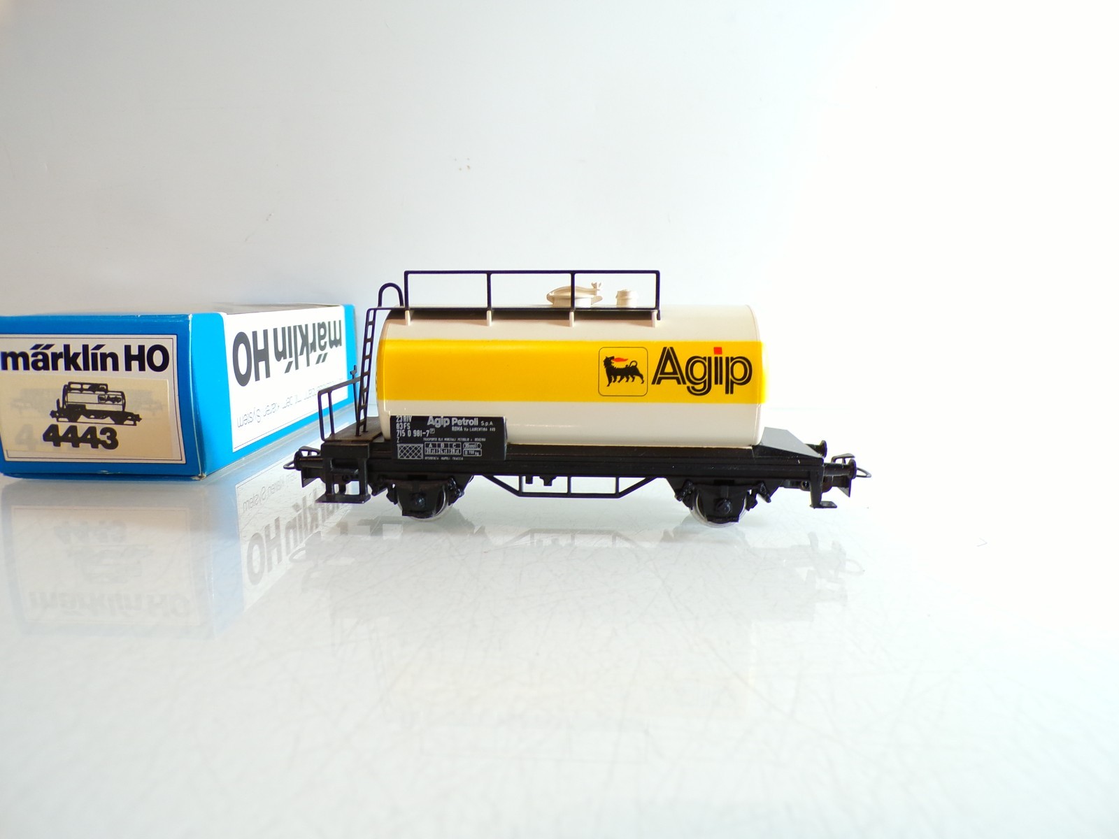 Märklin H0 4443 Kesselwagen Agip der FS in OVP BH1466 – Bild 3