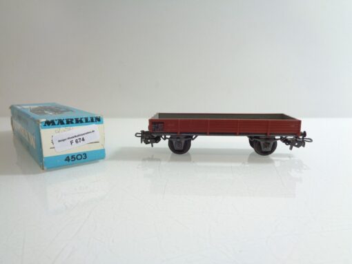Märklin H0 4503 AC Niederbordwagen der DB in OVP F676