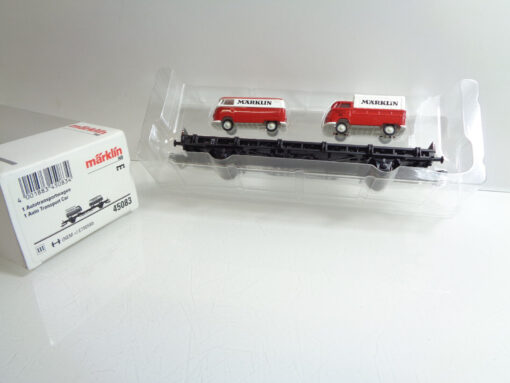 Märklin H0 45083 Autotransportwagen mit 2 VW Bussen in OVP AR5807