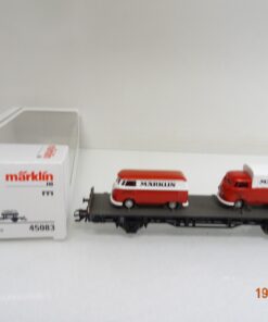 Märklin H0 45083 Flachwagen mit Ladung zwei VW Transporter der DB in OVP CK5003
