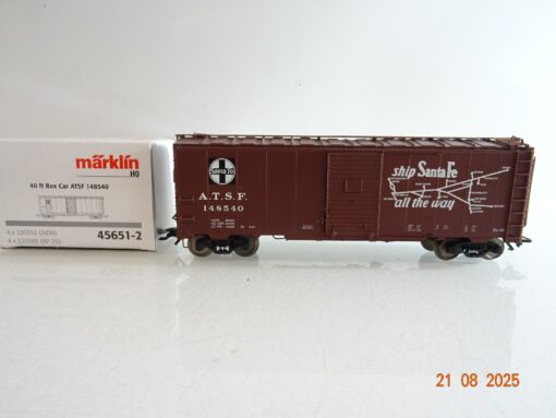 Märklin H0 45651-2 US gedeckter Güterwagen der Santa Fe in OVP PR9657