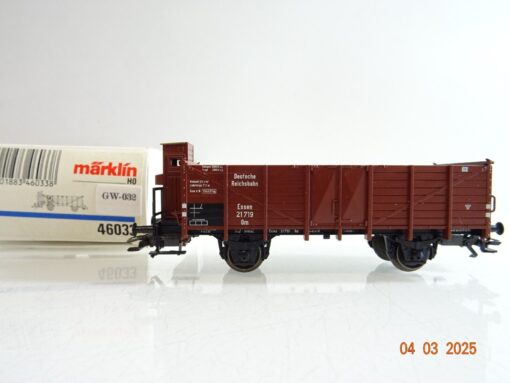 Märklin H0 46033 offener Güterwagen mit Bremserhaus der DR  in OVP PR6320