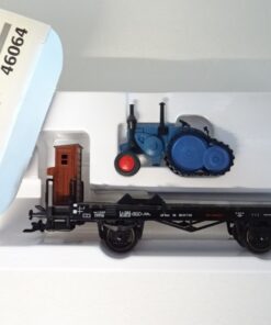 Märklin H0 46064 Flachwagen mit Land Bulldog Raupentraktor der DB in OVP PR8866