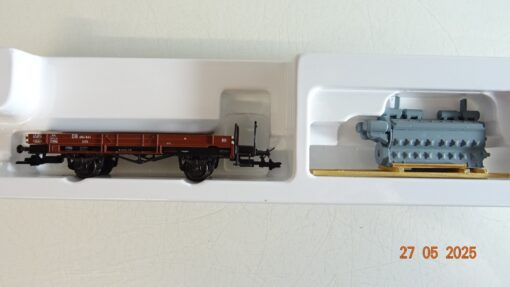 Märklin H0 46075 Niederbordwagen mit Ladung der DB in OVP PR8090 – Bild 3