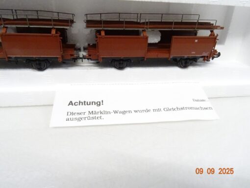 Märklin H0 46122 Autotransportwagen Set DB mit 8 PKW für Gleichstrom OVP JL2896 – Bild 3
