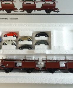 Märklin H0 46128 Autotransportwagen-Paar Off 52/Epoche III der DB in OVP PR7845