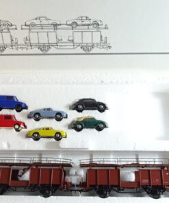 Märklin H0 46132 Doppel-Autotransporter mit 8 PKW´s der DB in OVP PR7864