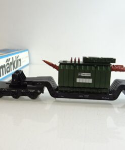 Märklin H0 4617 Tiefladewagen mit Trafo der DB in OVP PR9178