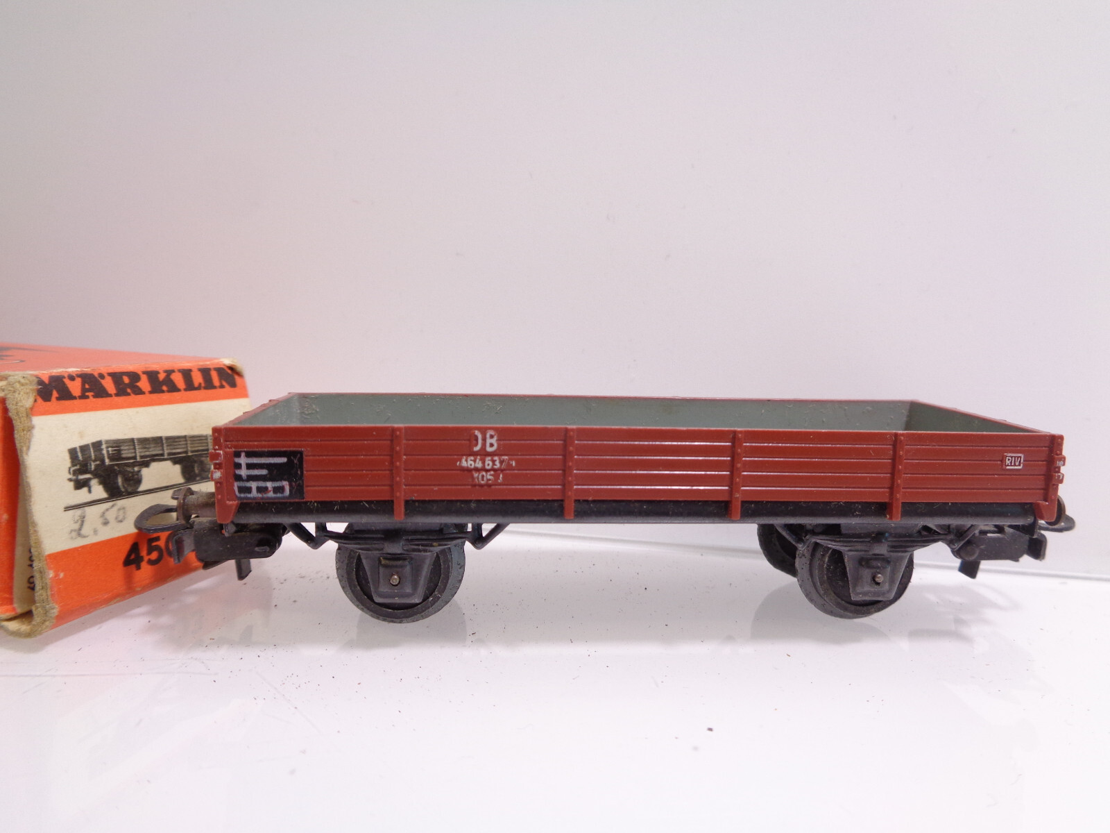 Märklin H0 4639 Niederbordwagen der DB in OVP JD440