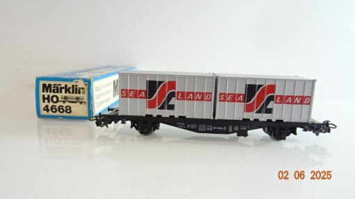 Märklin H0 4668 Containerwagen Sea Land der DB  in OVP PR8179
