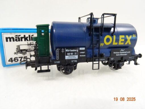 Märklin H0 4675 Mineralöl Kesselwagen OLEX in OVP RR3123