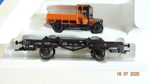 Märklin H0 46841 Flachwagen mit Ladung der DR in OVP PR9081 – Bild 3